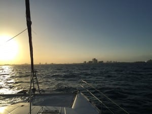 FT Lauderdale from the Ocean 15 miles out