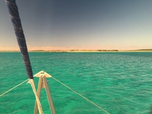 Sailing The "Cut" or entrance of Samana Cays