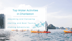 Infographic image of top water activities in Charleston
