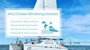 Infographic image of why choose OM Sailing Charters