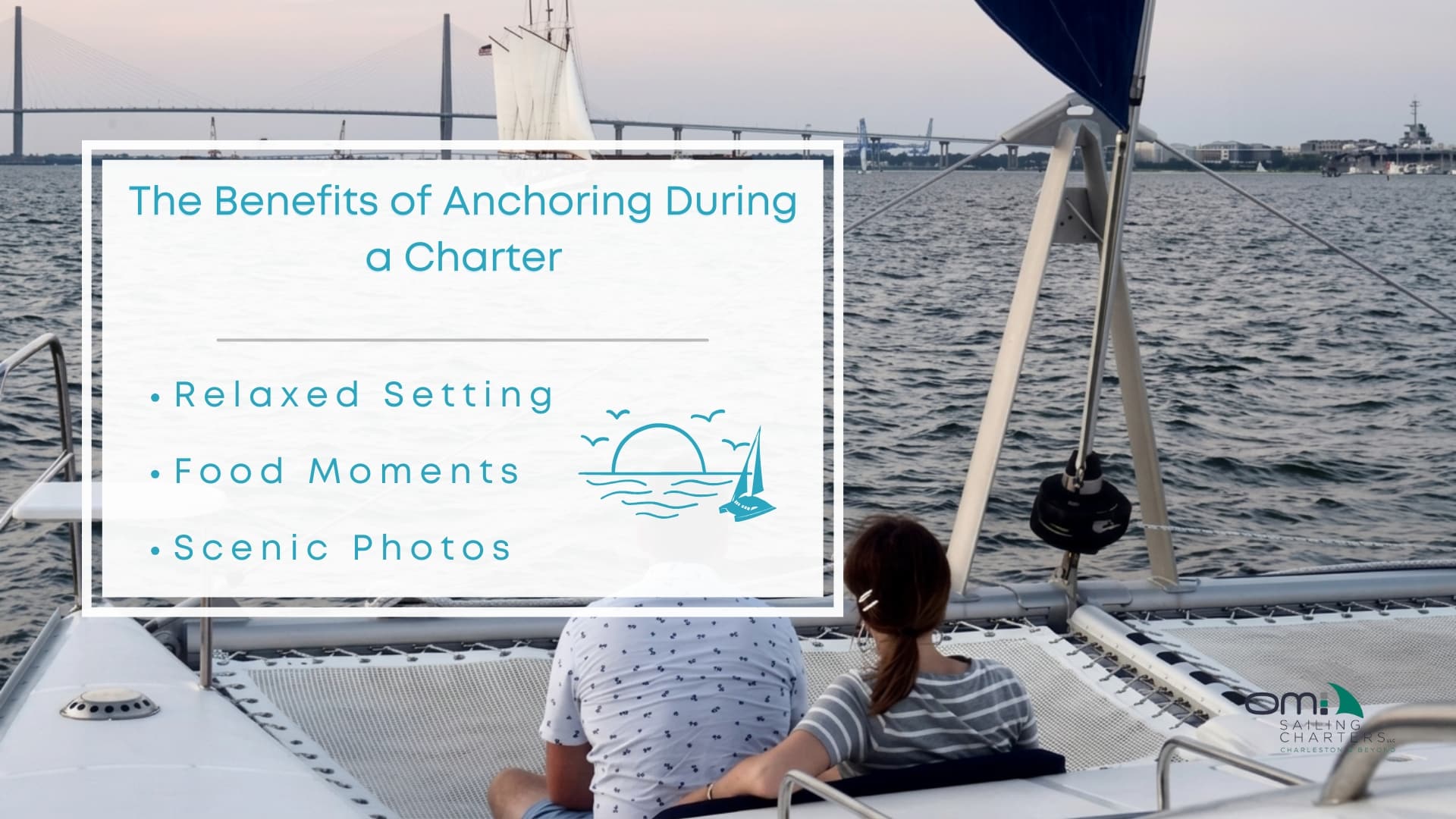 infographic image of the benefits of anchoring during a charter